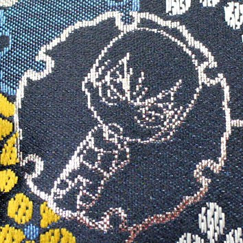 Yowamushi Pedal Kyoga Nishijinori Pouch Kuroda Navy/Gray Tassel