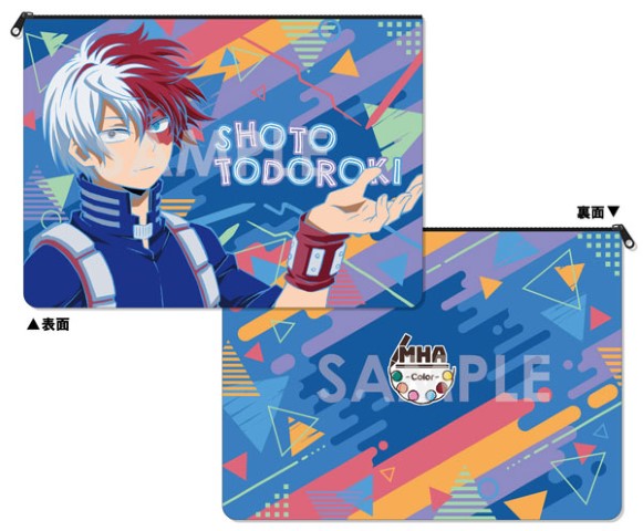 My Hero Academia Synthetic Leather Flat Case -Color- D. Shoto Todoroki