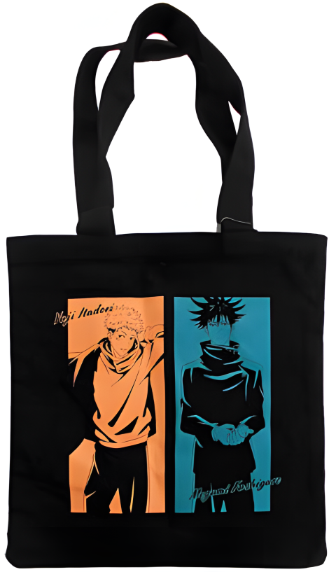 Jujutsu Kaisen Zippered Tote Bag Kojo Hisahito & Fushiguro Megumi