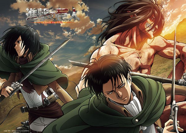 Jigsaw Puzzle Attack on Titan - Titan Eren, Levi, Mikasa 600pcs